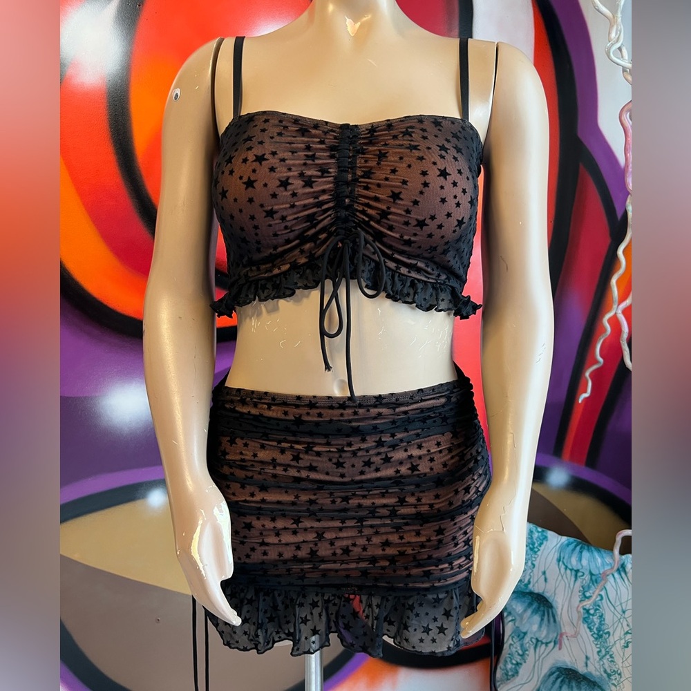 Current Mood Vice Mesh Set - Large - Orange and Black